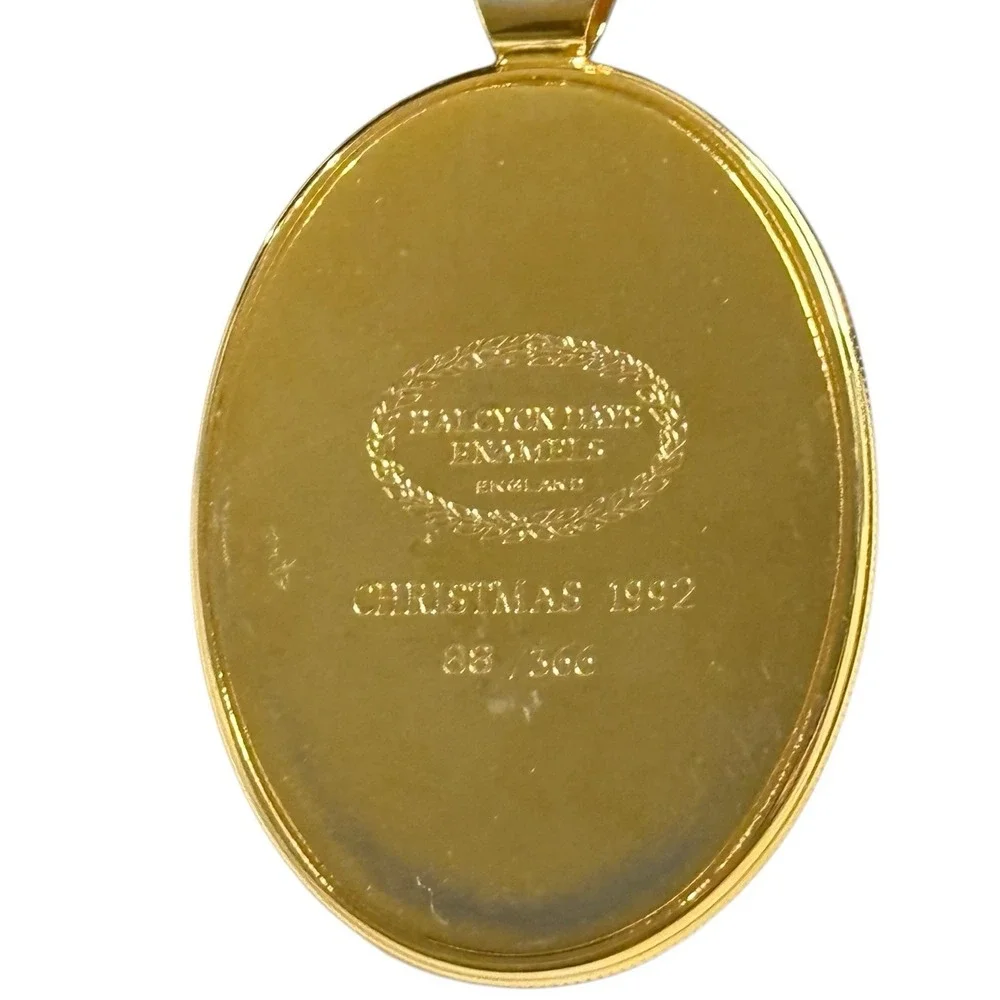 Halcyon Days Enamels Christmas 1992 I Saw Three Ships Pendant Limited Edition 83